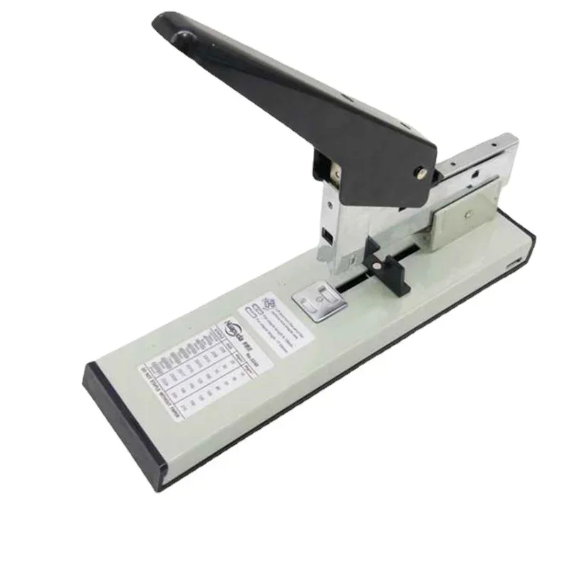 Heavy Duty Hand Operated Paper Binding Stapler with Large Capacity for Bookbinding and Stapling