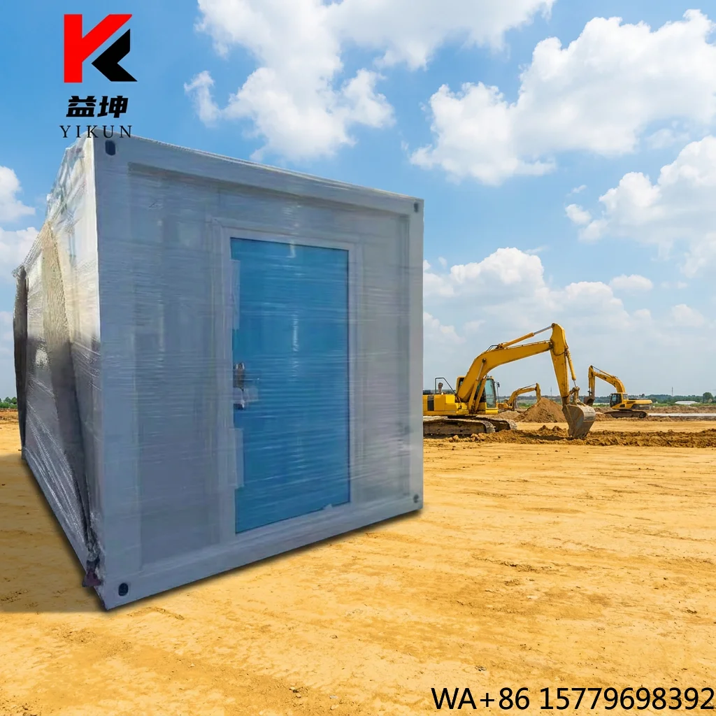 Foldable Steel Container House with Farmhouse Design 20ft Model Prefabricated Modular Building for Commercial & Residential Use