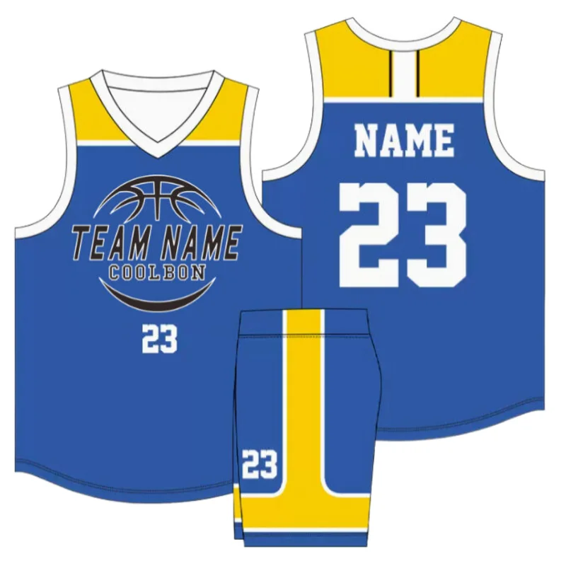 5PCS Custom basketball jerseys Set Uniforms kits Mens Basketball shirts shorts clothes Sportswear