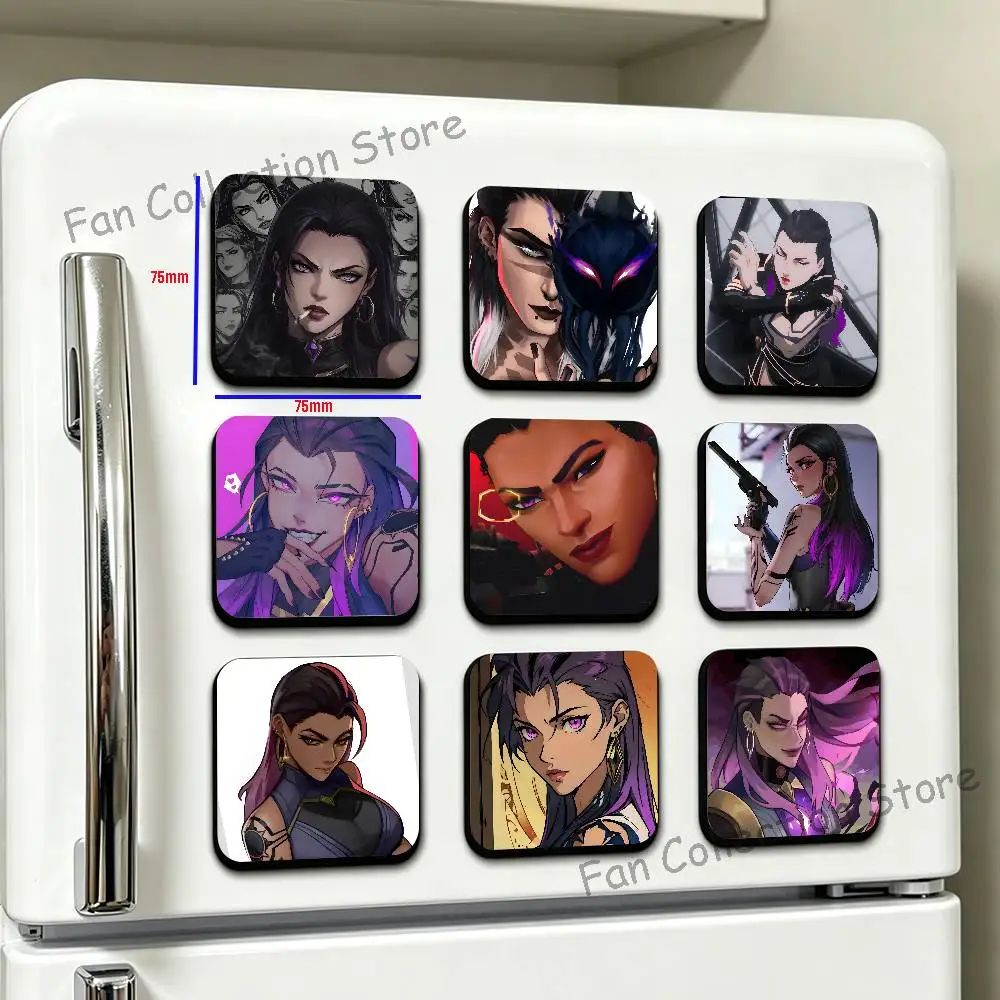 Reina V-Valorant Refrigerator Magnets Cute Cartoon Magnetic Personality Decorations Creative Gifts
