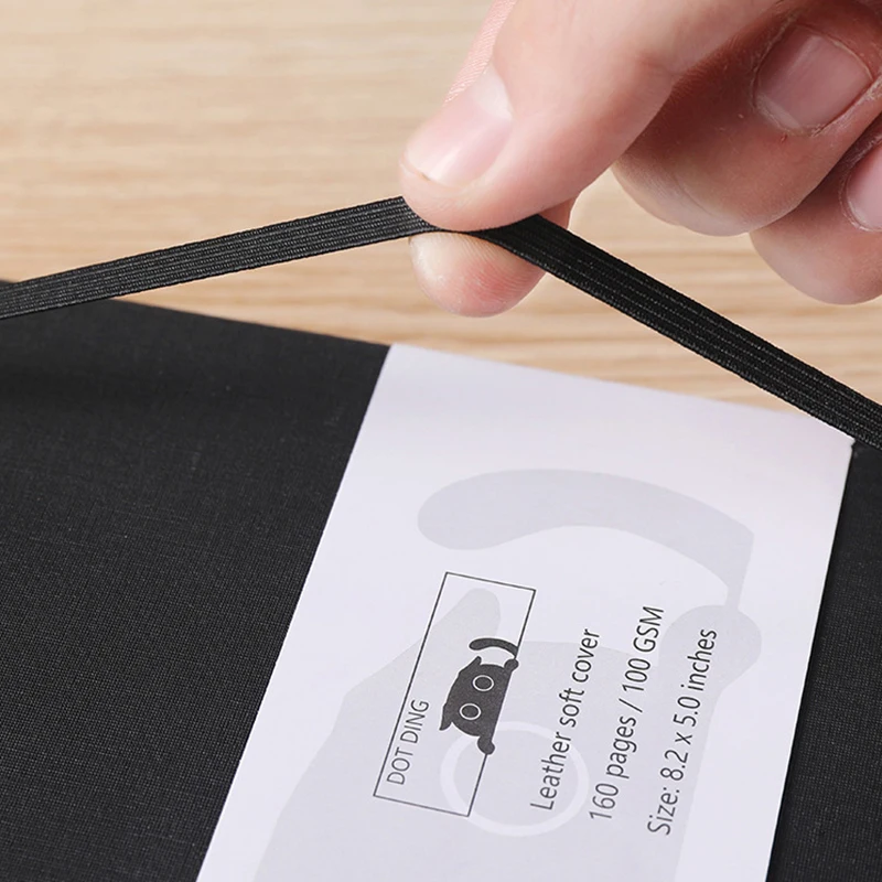 レザーカバー BUJO プランナージャーナル ドット グリッド ページ A5 サイズ 80 枚 100 GSM アイボリー ホワイト ペーパー ノートブック ドット