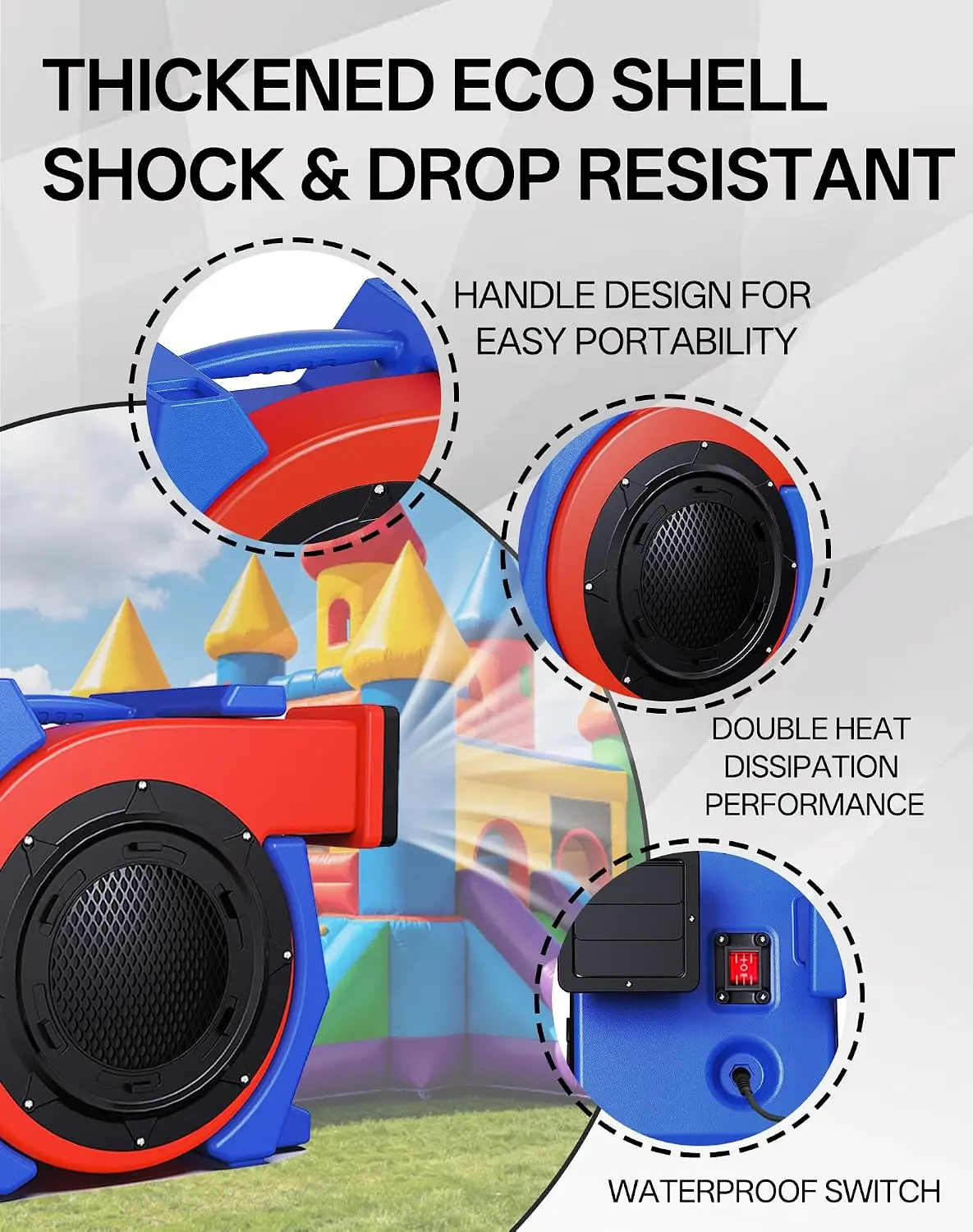 High CFM Alloy Air Blower Bounce House Paint Booth
