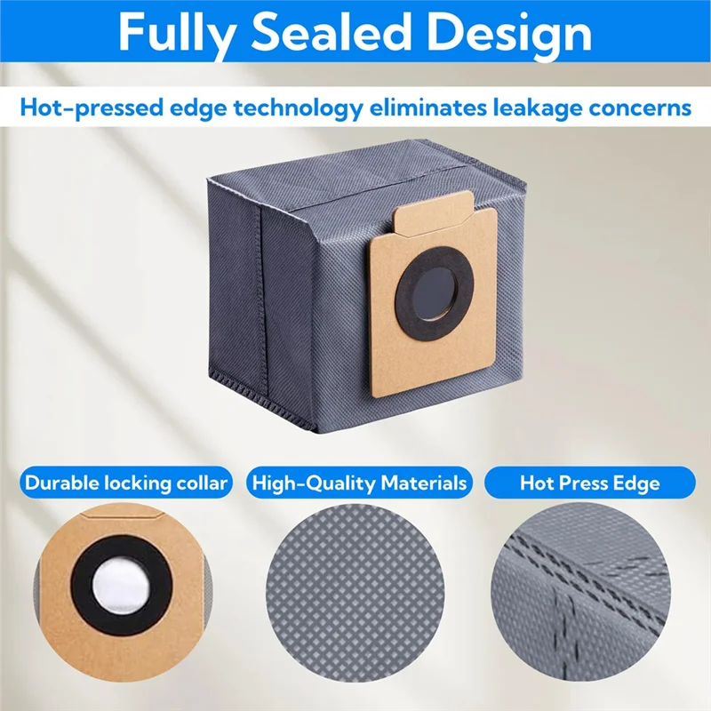 Aksesoris Suku Cadang Robot Vacuum ABVI-Fit Untuk Eufy X10 Pro Omni- Sikat Utama, Sikat Samping, Kain Pel, Filter HEPA, Tempat Debu