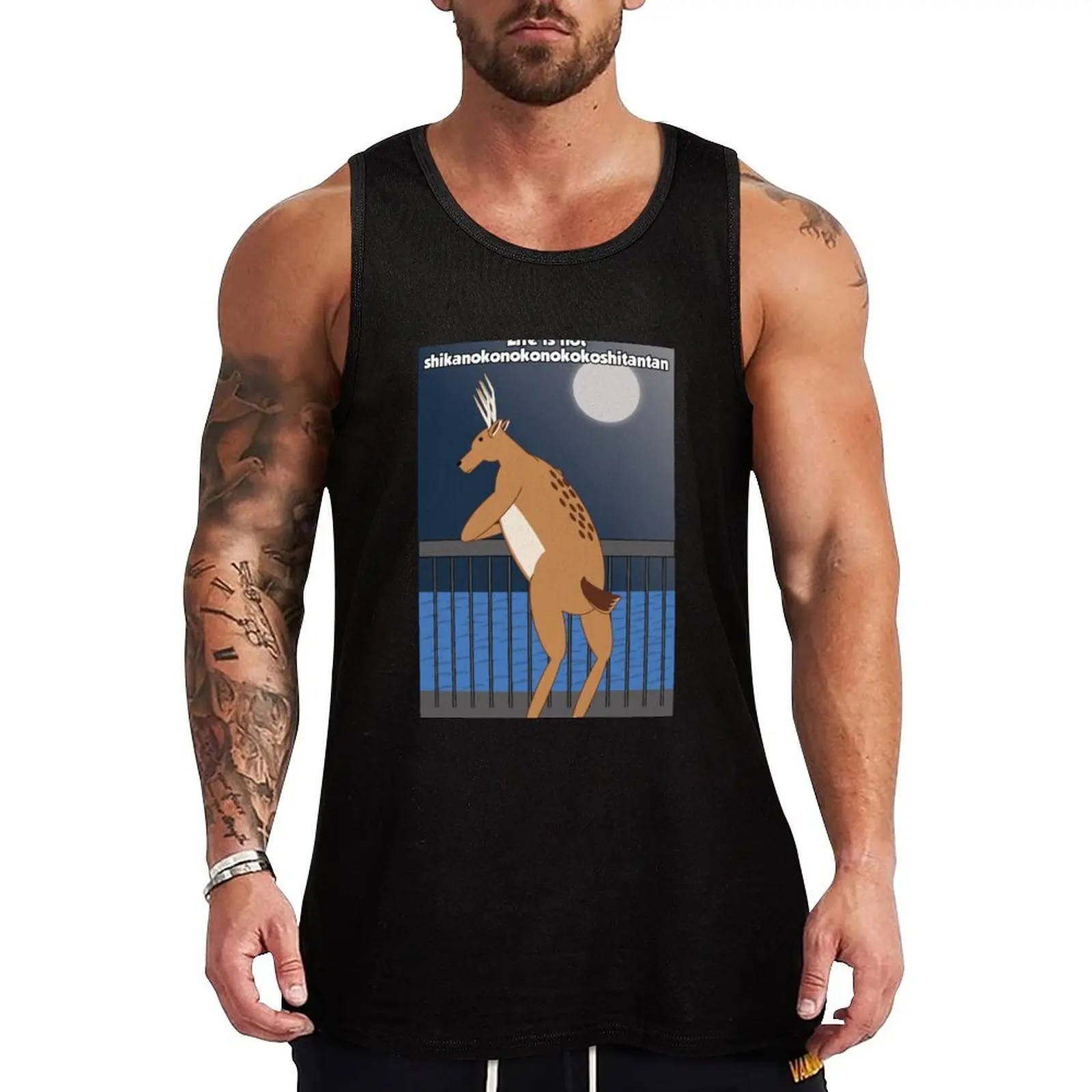 My Deer Friend Nokotan Parody Tank Top Everyday Basic Tank Top Comfort Cotton Undershirt
