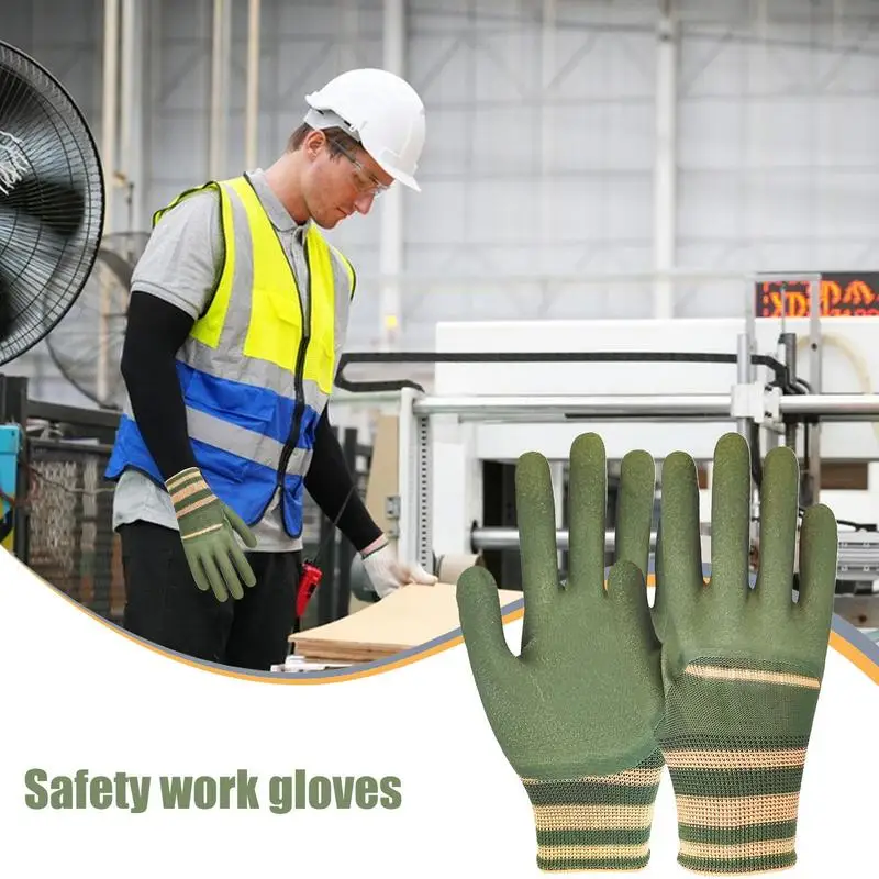 Working Gloves For Men Non-Slip Work Gloves 12 Pairs Multifunctional Labor Working Gardening Accessories Breathable Thickened