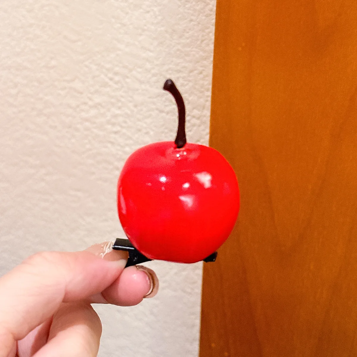 1 lustige Entenschnabel-Clip in Obst- und Gemüseform, niedliche Simulations-Obst-Haarspange, seitlicher Clip, gebrochene Haarspange für Damen – Detail 15