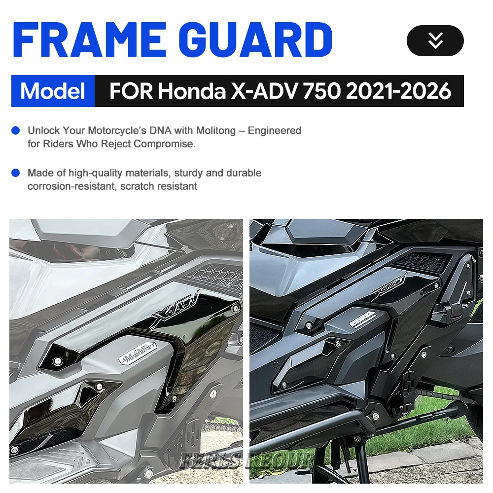 Motorcycle Side Frame Guard ABS Plastic Fairing Panel Cover For Honda X-ADV 750 2021-2026 Decorative Protective Shell Kit