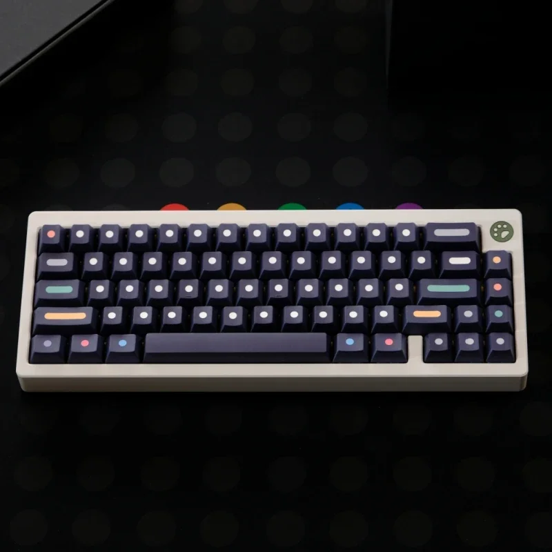 Imagem -04 - Gmk Dots Keycap Pbt Dye Sublimation129 Teclas Cherry Profile Keycaps para mx Switch 68 84 104 Teclado Mecânico para Jogos