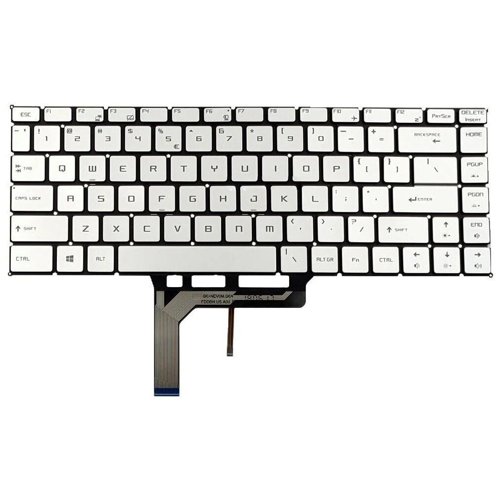 US  With Backlit  Laptop Keyboard For MSI P65 Creator 8RF 8RE 8RD MS-16Q5  With Backlit