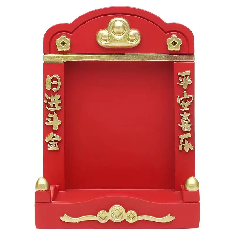 Chinese Deity Figurines Desk Organizer Creative Car Interior Zen Decor Office Stress Relief Ornament Car/Buddha Shrine Decor