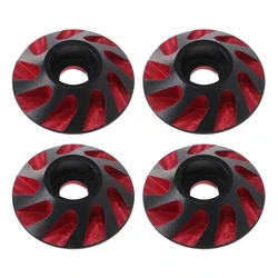 4Pcs Metal Tail Wing M3 Flat Head Screws Washers 15Mm For 1/8 Scale Off Road Buggy Monster Truck RC Drift Cars