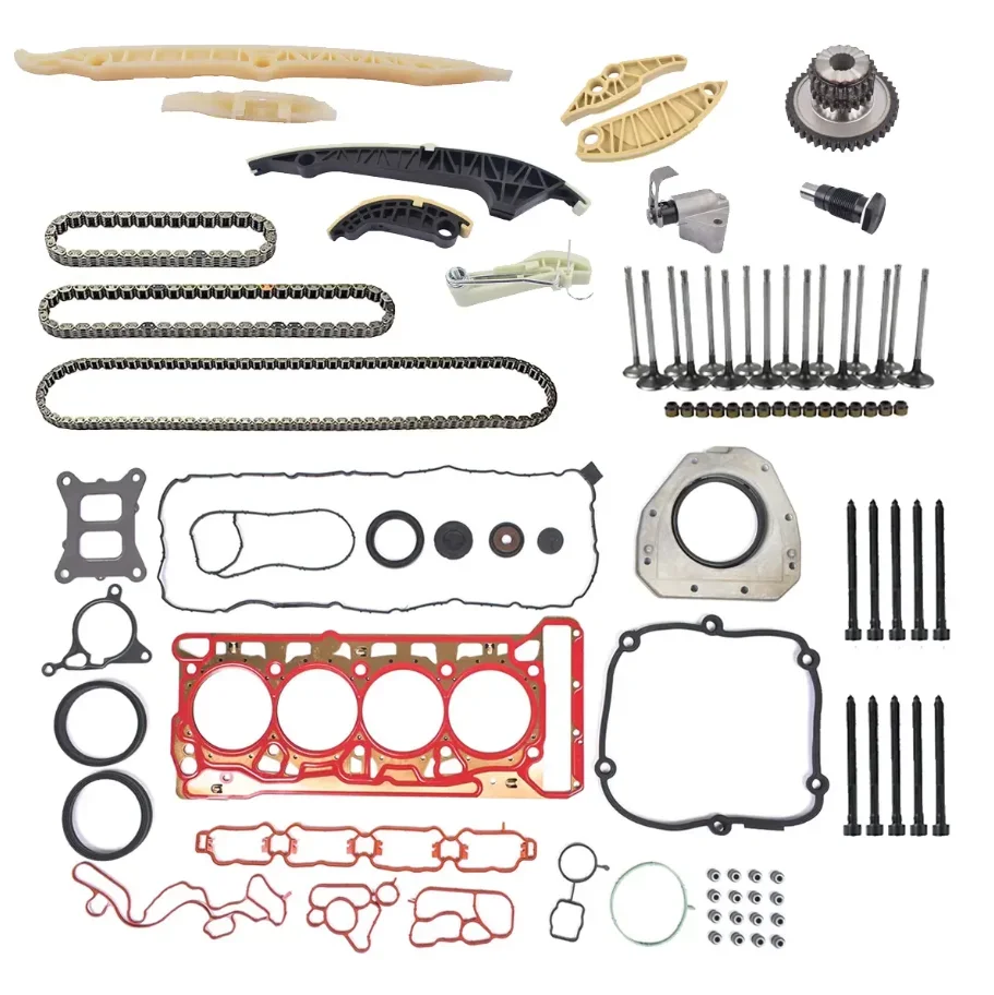 Kit de válvulas de juntas de corrente de distribuição AP01 para VW A3 A4 A6 Q5 TT VW Jetta GLI Passat Golf 1.8T 2.0T CNCE 06K103383K