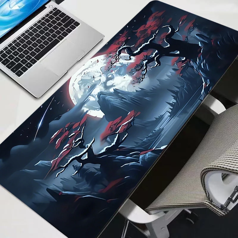 Tapis de Souris XXL Grand Format avec Image de Paysage pour Gamer, Tapis de Clavier et de Bureau en Caoutchouc pour Ordinateur Portable