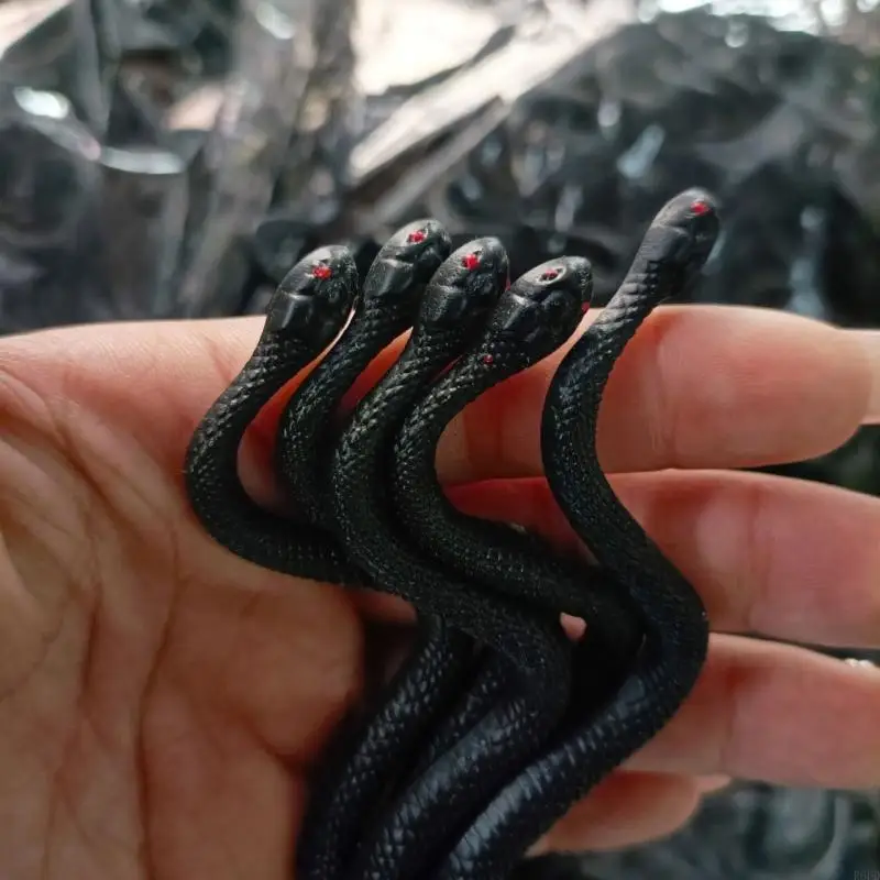 R6fd Snake Prank Props Halloween April Founts Novità Snake Display Toy 10pcs
