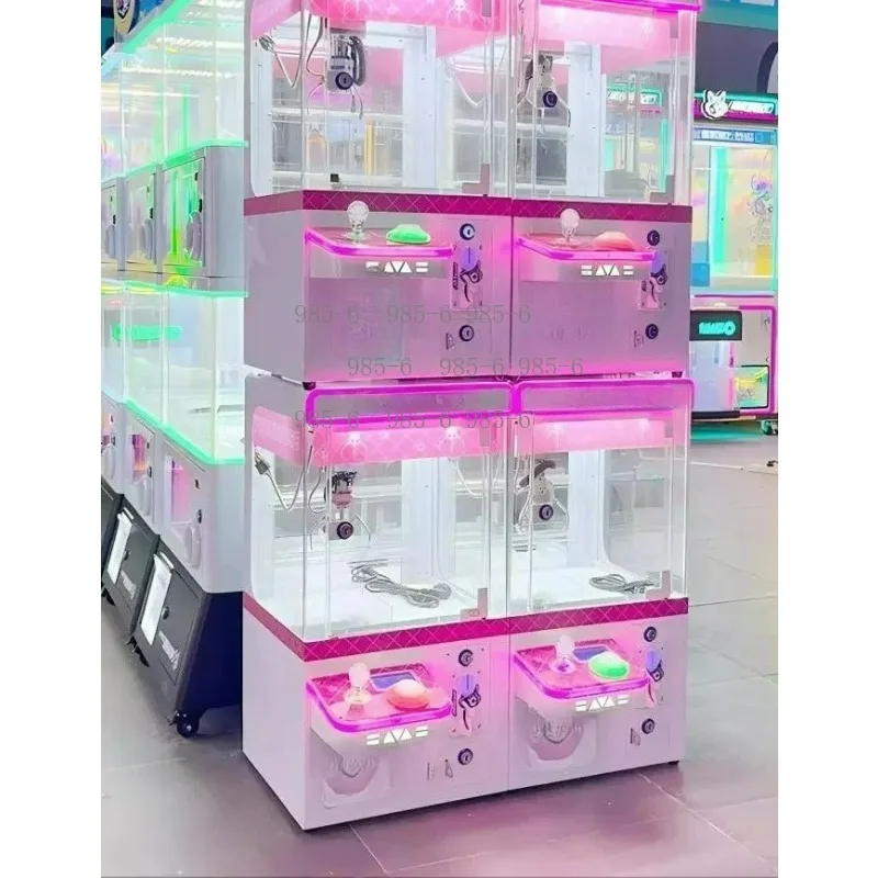 Transparent Grabber Claw Machine, Mini Coin Operated Game for Gift Use