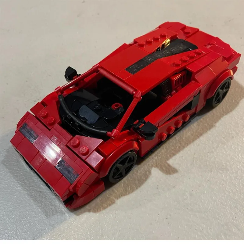 Bloques de construcción de coche de carreras de MOC-121353 Speed Champion - LPi 800-4, juguete de coche deportivo, modelo de bloques de construcción, regalo de cumpleaños DIY, regalo de Navidad, 465 piezas