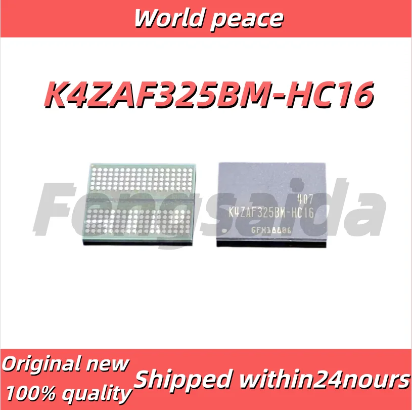 (1 pcs)100% Brand new original K4ZAF325BM-HC16 DDR6 512*32 16G Single 2G VRAM Chip