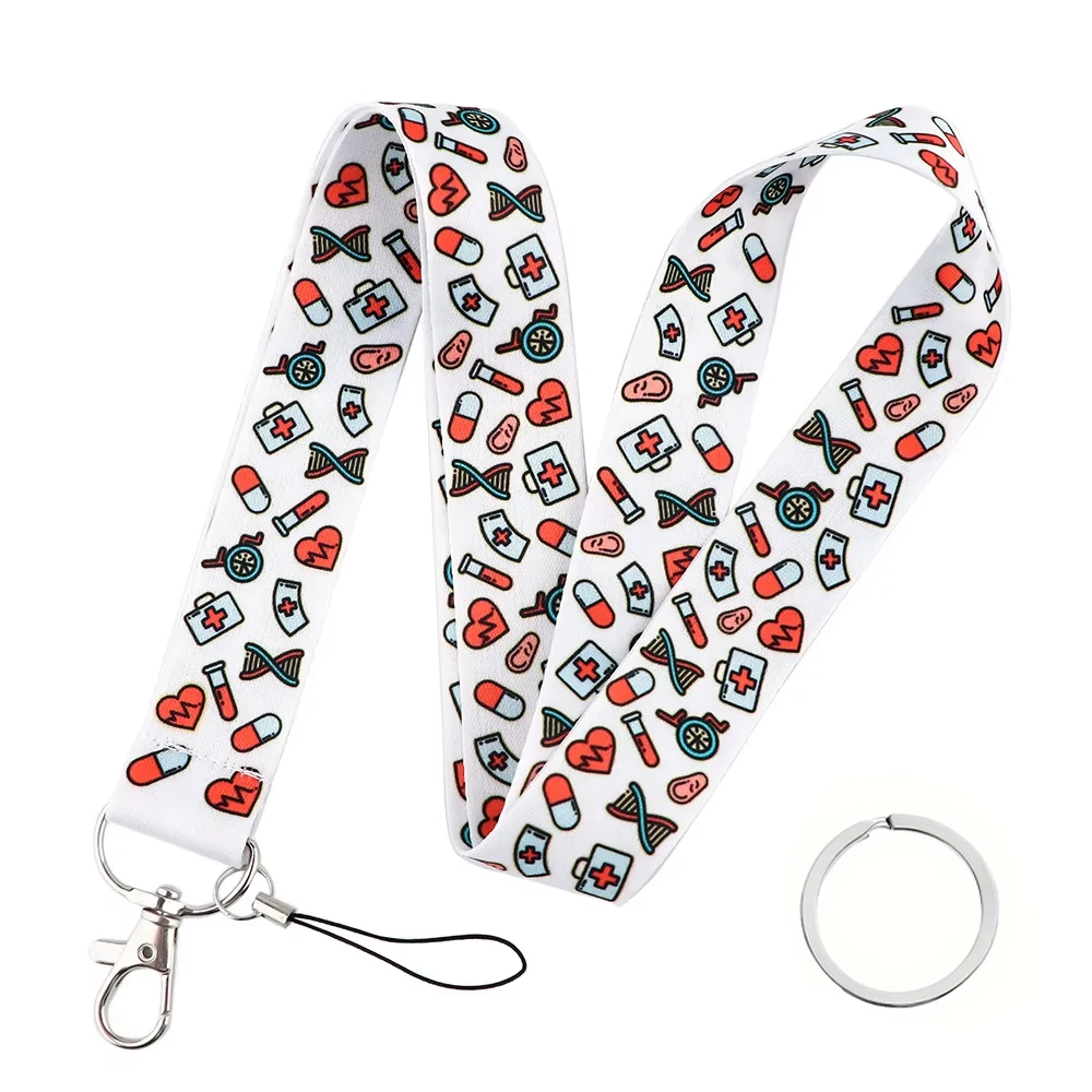 Medical Doctor Nurse Neck Strap Lanyards For Keys Keychain Badge Holder ID Credit Card Pass Hang Rope Key Ring Accessories Gift