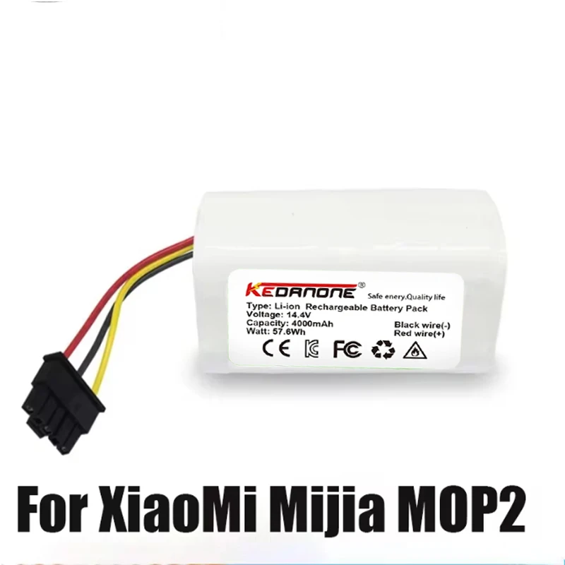 

New 14.4V 2600mAh-4000mAh Battery N011-4S1P for Xiaomi Mi Robot Vacuum Mop 2 Lite MJSTL Vacuum Cleaner