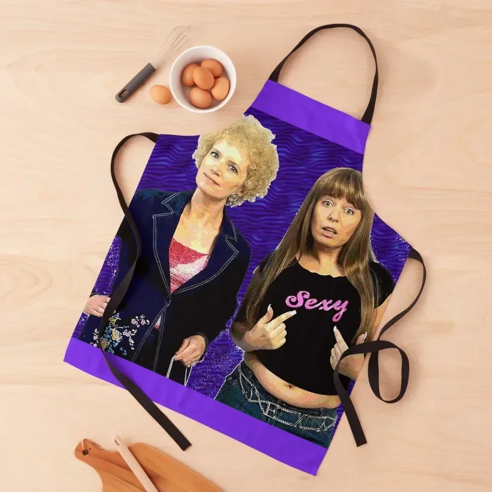 

Kath & Kim Purple Zebra Apron Kitchen accessories Chef Uniform Woman New year's Women's Dress Apron