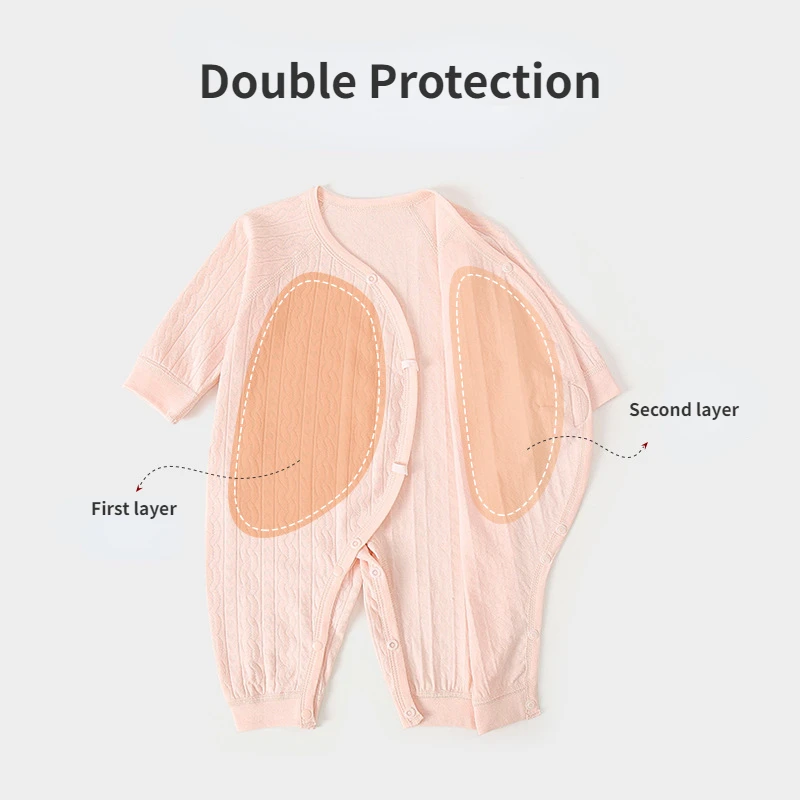 Boys Girls Newborn Bodysuits Clothing 100% Cotton Baby Jumpsuit 0-1-3M Babe Pajamas for All Seasons