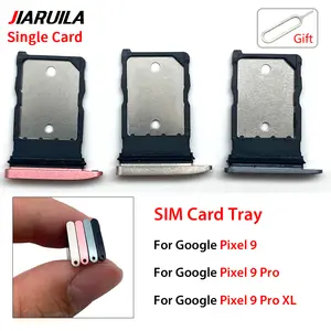 Bilashmart 1 SIM Card Tray Google Pixel 9 9Pro 9 Pro XL Sim Single Tray Chip Slot Drawer Holder Adapter Replacement Parts