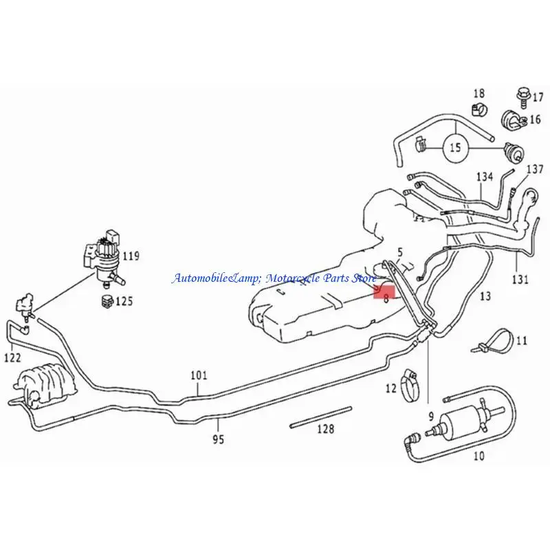 

Регулятор давления топливного фильтра H7BD с линейным шлангом для ML320 ML350 ML430 ML55 1634770701 1634770501 1634770201