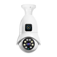 4MP UHD V380 APP Dual Lens E27 Full Color Wireless PTZ IP Dome Camera AI Humanoid  Home Security CCTV Baby Monitor