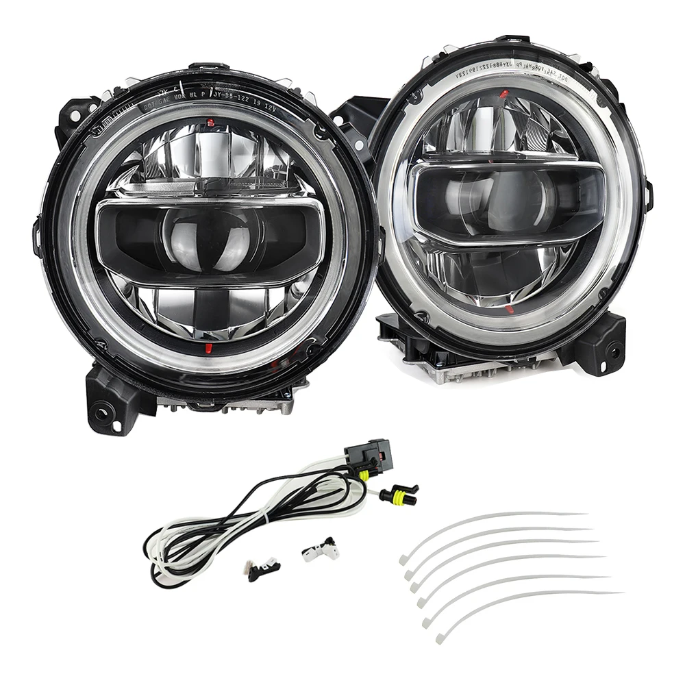 

JL Led Headlight 9inch Led Headlights For Jeep Wrangler JL 2018+ Hi/Lo Beam Headlamp