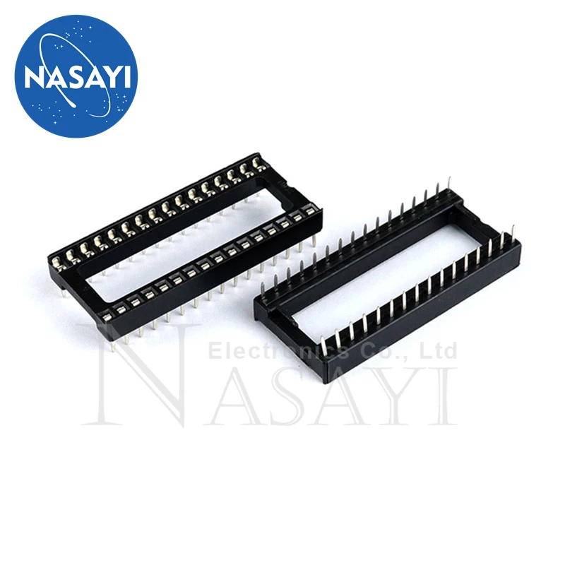 10pcs/lot IC socket integrated block in-line DIP single-chip microcomputer chip flat foot base sub 32P wide