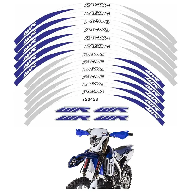 For YAMAHA WR250R WR250F WR450F Motorcycle Parts Contour Wheel Decoration Decal Sticker -17