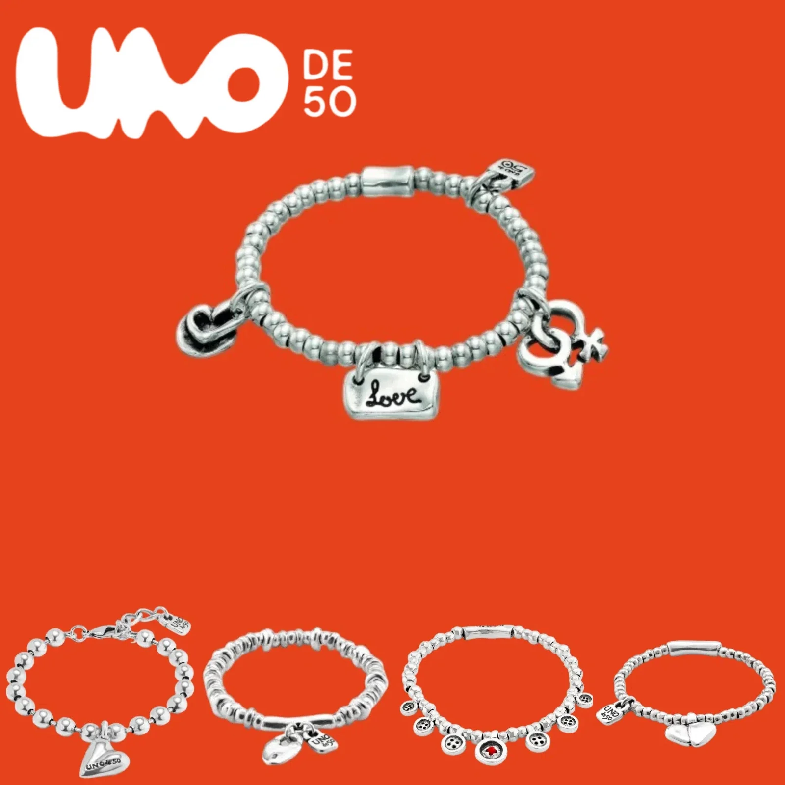 

UNOde50 2025 Trendy Bracelet | 24K Silver/Gold Plated | Chic Statement Piece | Discounted Premium Jewelry