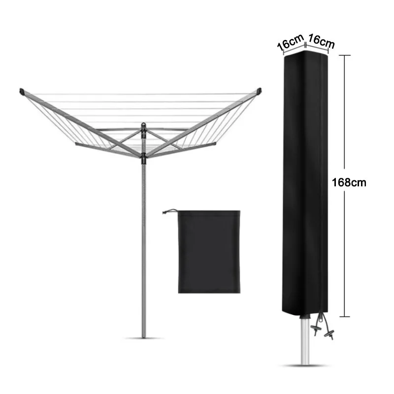 210D/420D Oxford Cloth Clothes Dryer Cover Waterproof Outdoor Umbrella Drying Rack Dustproof Protective Sleeve