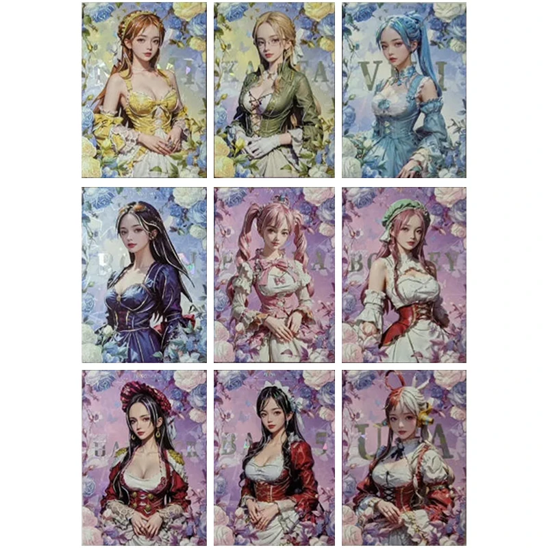 Anime One Piece Charlotte Pudding Kalifa Shirahoshi Kozuki Hiyori  Collectible Cards Christmas Birthday Gifts Children's Toys