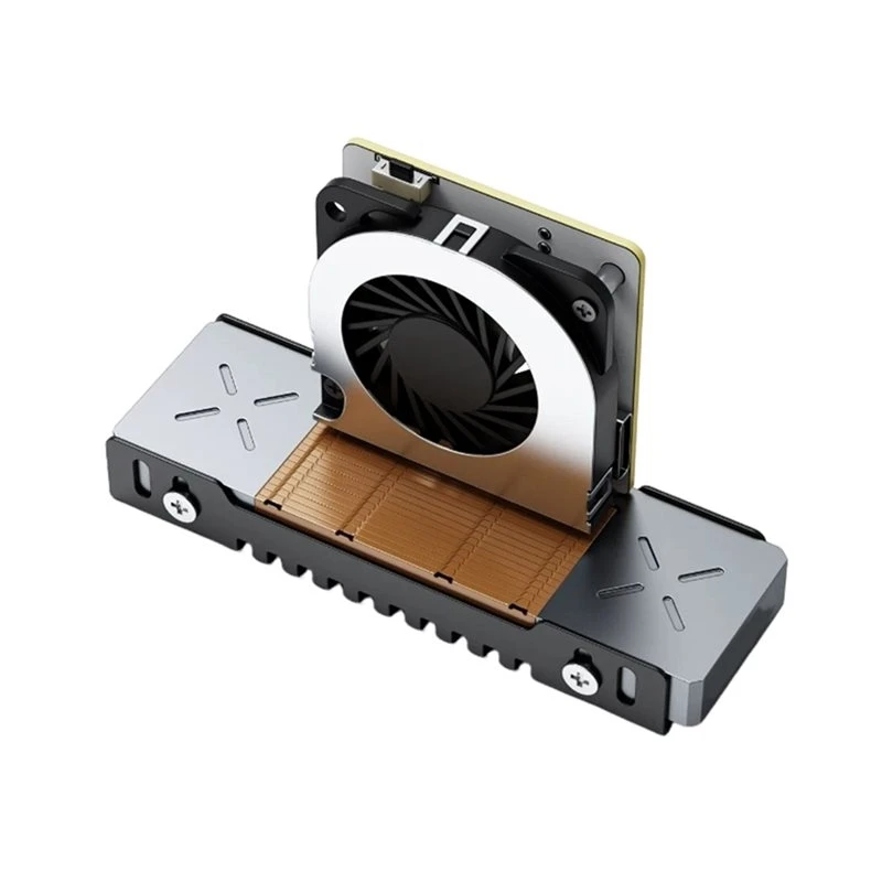 Classic-M. 2 SSD For M. 2 2280 Air-Cooled Heatsink 5-Speed Adjustment PWM Cooling Fan Pcie 5.0 Nvme SSD