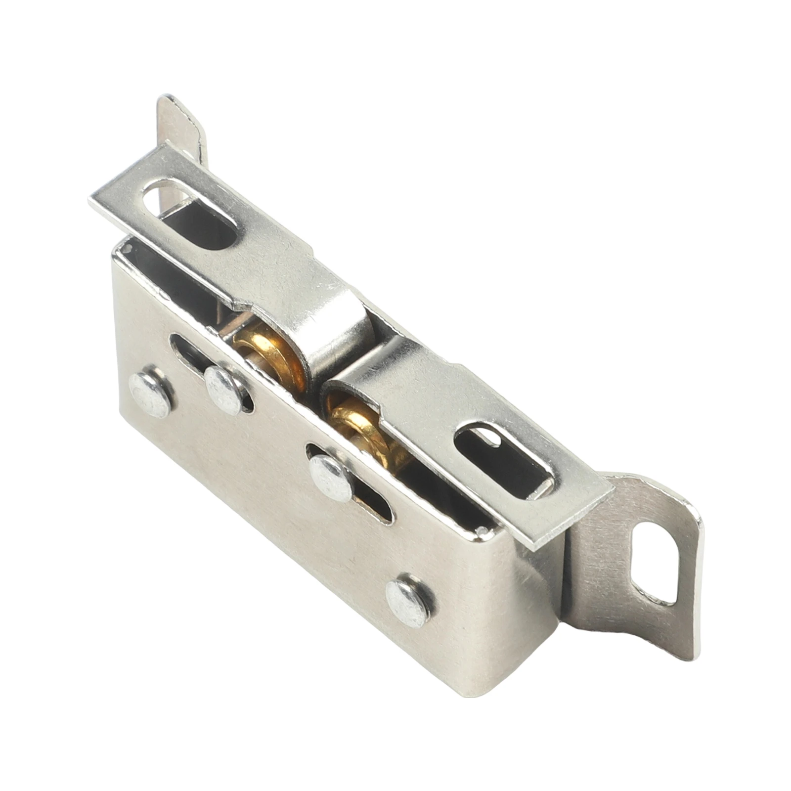 Double Roller Catch Stainless Steel Magnetic Cabinet Catches for ideal For Motorhomes Caravans Boats Hardware Home Plumbing