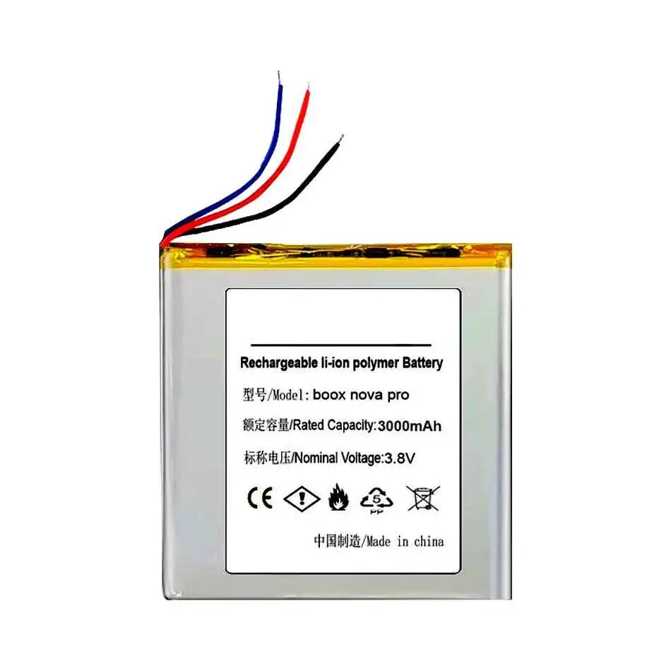 بطارية قارئ الكتب الإلكترونية لـ Onyx Boox Poke Pro، Carta 3000Mah صديقة للبيئة