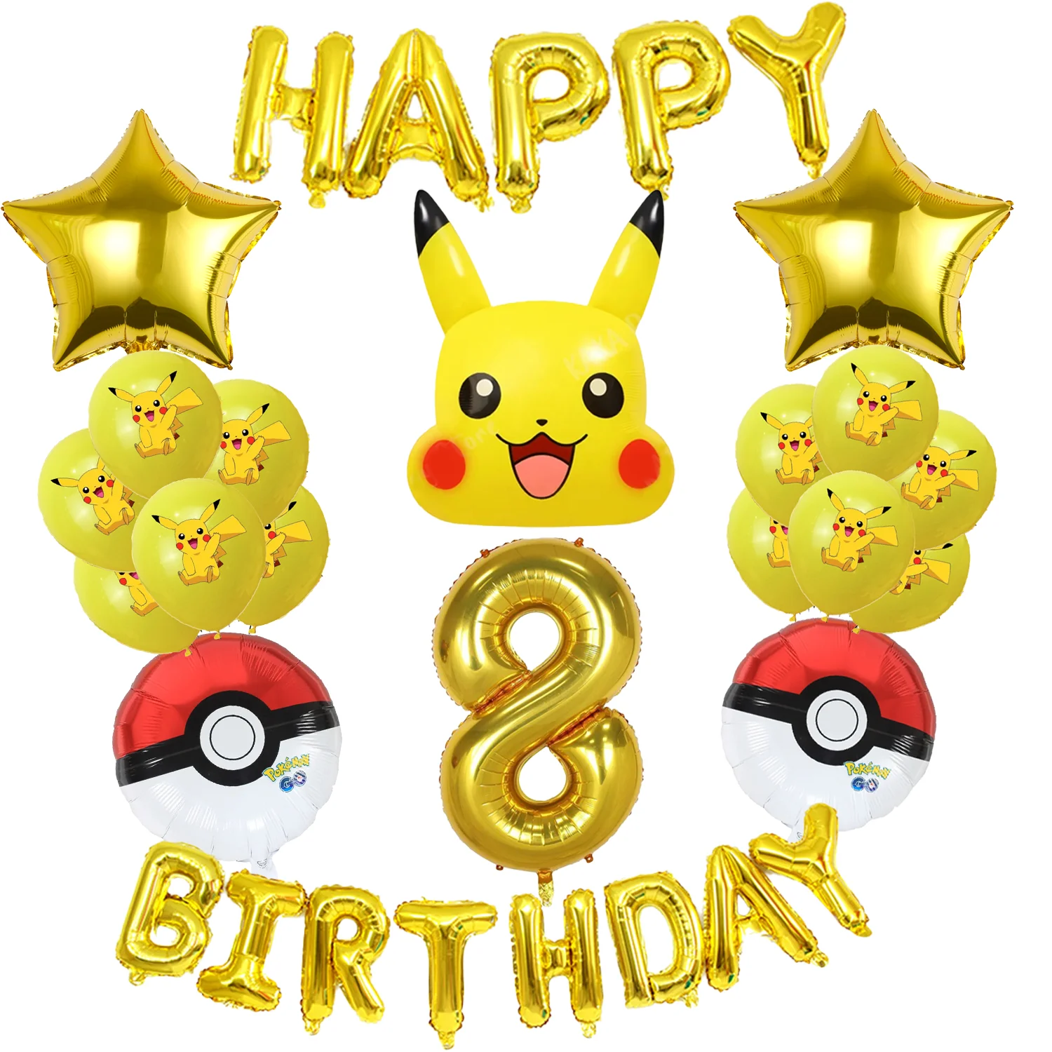 

Pokemon Decor Birthday Pikachu Balloon Disposable Tableware Tablecloth Cups Plates Napkins Kids Party Kit Supplies Baby Shower