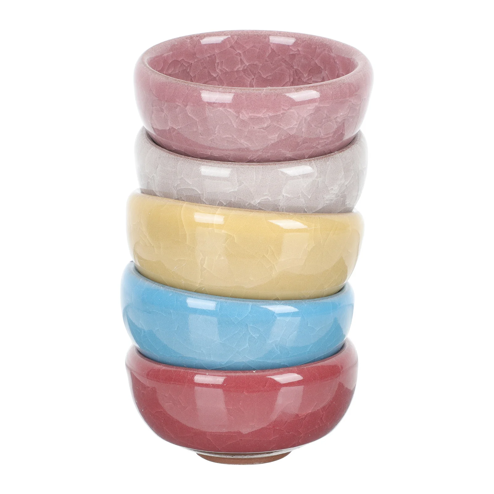 

5Pcs Ceramic Flower Pots Premium Planting Basins Durable Household Indoor Outdoor Gardening Succulent Planters