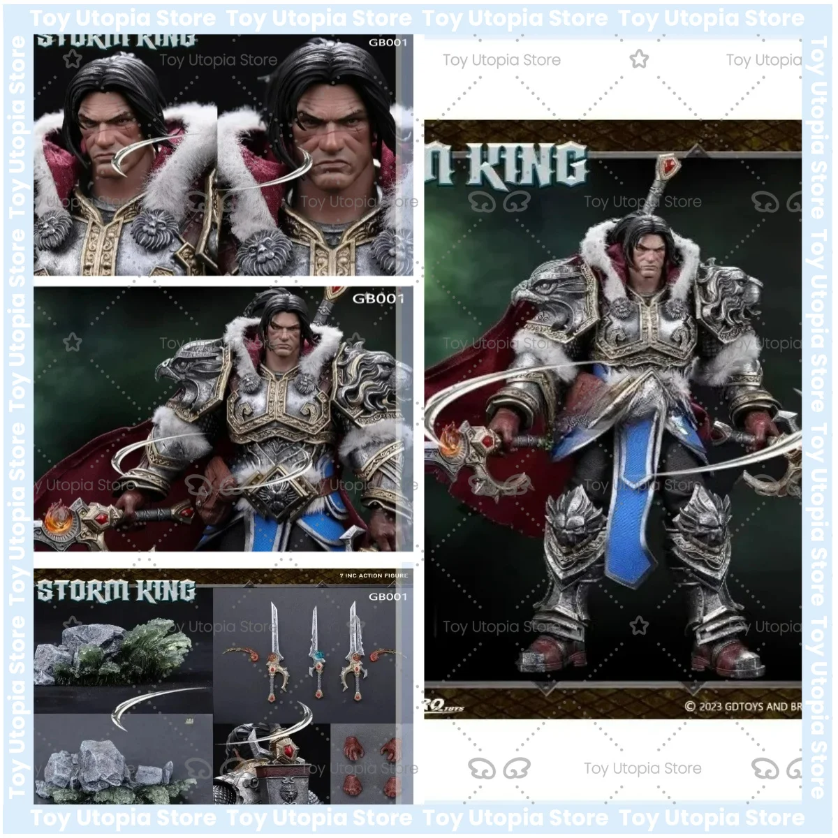 В наличии GDTOYS BROTOYS Caballero humano viejo rey Wawa Storm King 1/12 фигурка-модель, коллекционная игрушка, подарок