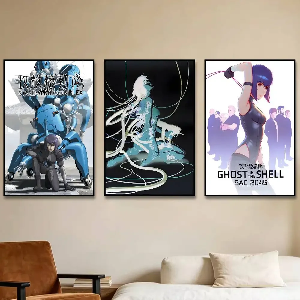 Cyberpunk Anime G-Ghost in the Shell Poster Room Decor Waterproof Sticky For Home Bar Wall Art Decoration