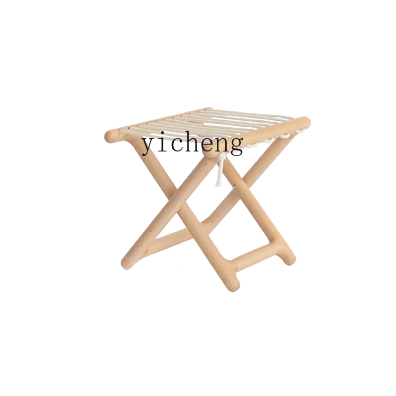 

Zf Creative Furniture Nostalgic Black Walnut Red Solid Wood Maza Folding Stool