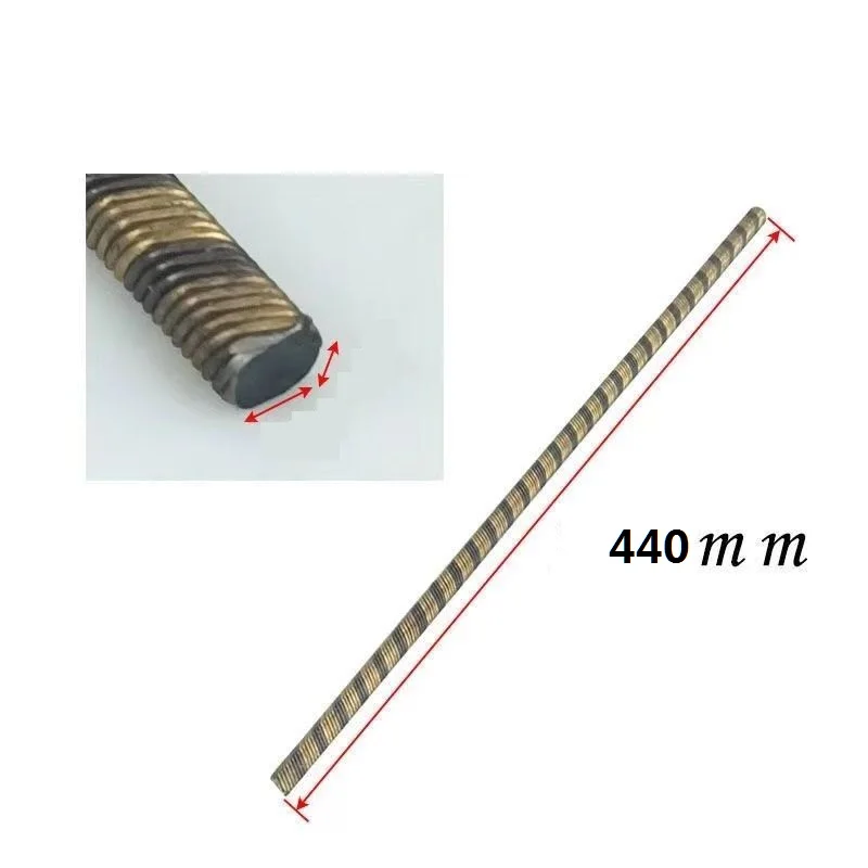 440mm Electric mower wall grinder sander Flexible shaft 7mm drive end cable for Greece Vezos Drywall Ceiling Machine Pole 8mm