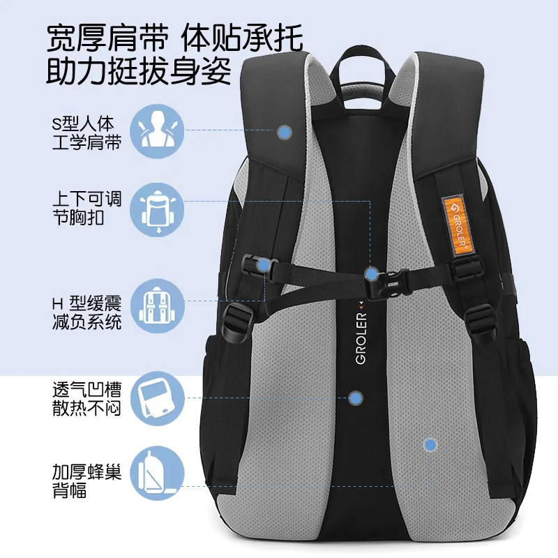Ransel Gaya Sederhana untuk Wanita, Tas Sekolah Kasual untuk Siswa SMP & Mahasiswa, Tas Laptop untuk Remaja Perempuan
