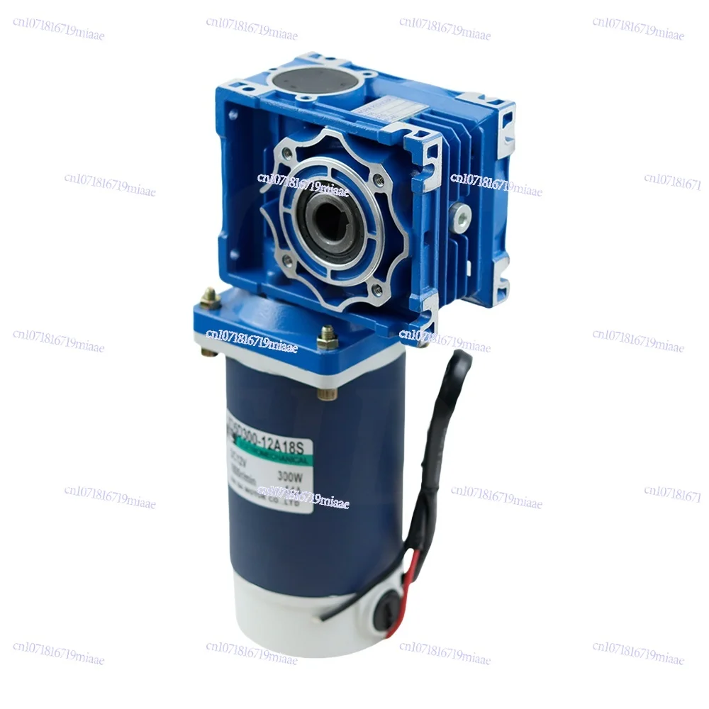 300W worm gear DC reduction motor 12V24v high torque forward and reverse rotation RV40 speed control motor