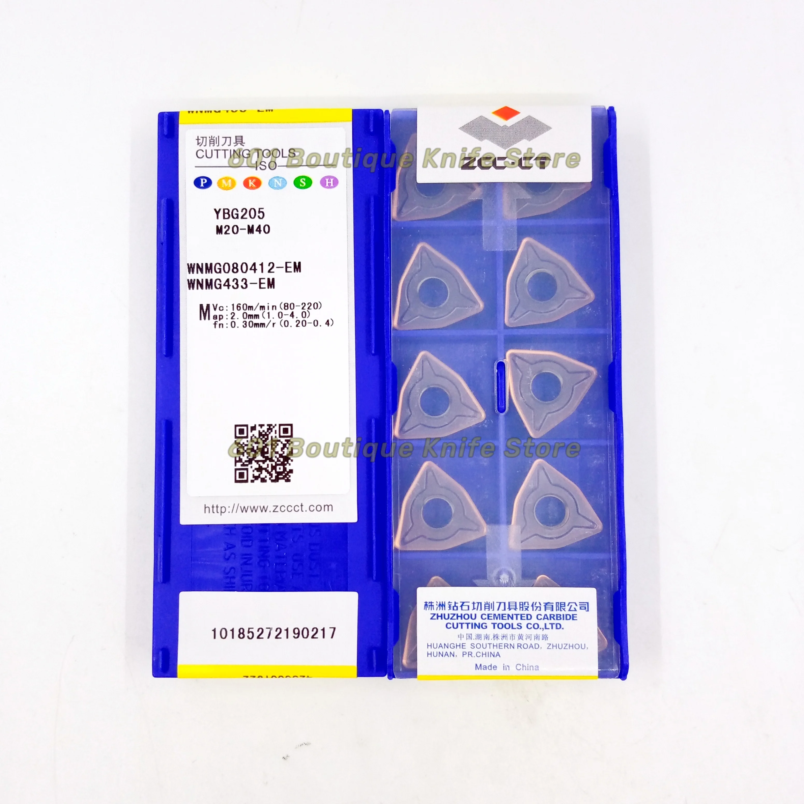 Free Shipping Original ZCCCT Insert WNMG080412-EM  Carbide Inserts Lathe Cutter Tools Turning Toolholder