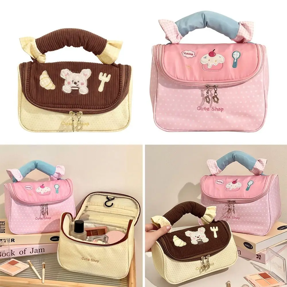 

Portable Hanheld Makeup Bag Large Capacity Multi Functional Cosmetic Bag Toiletry Bag Home