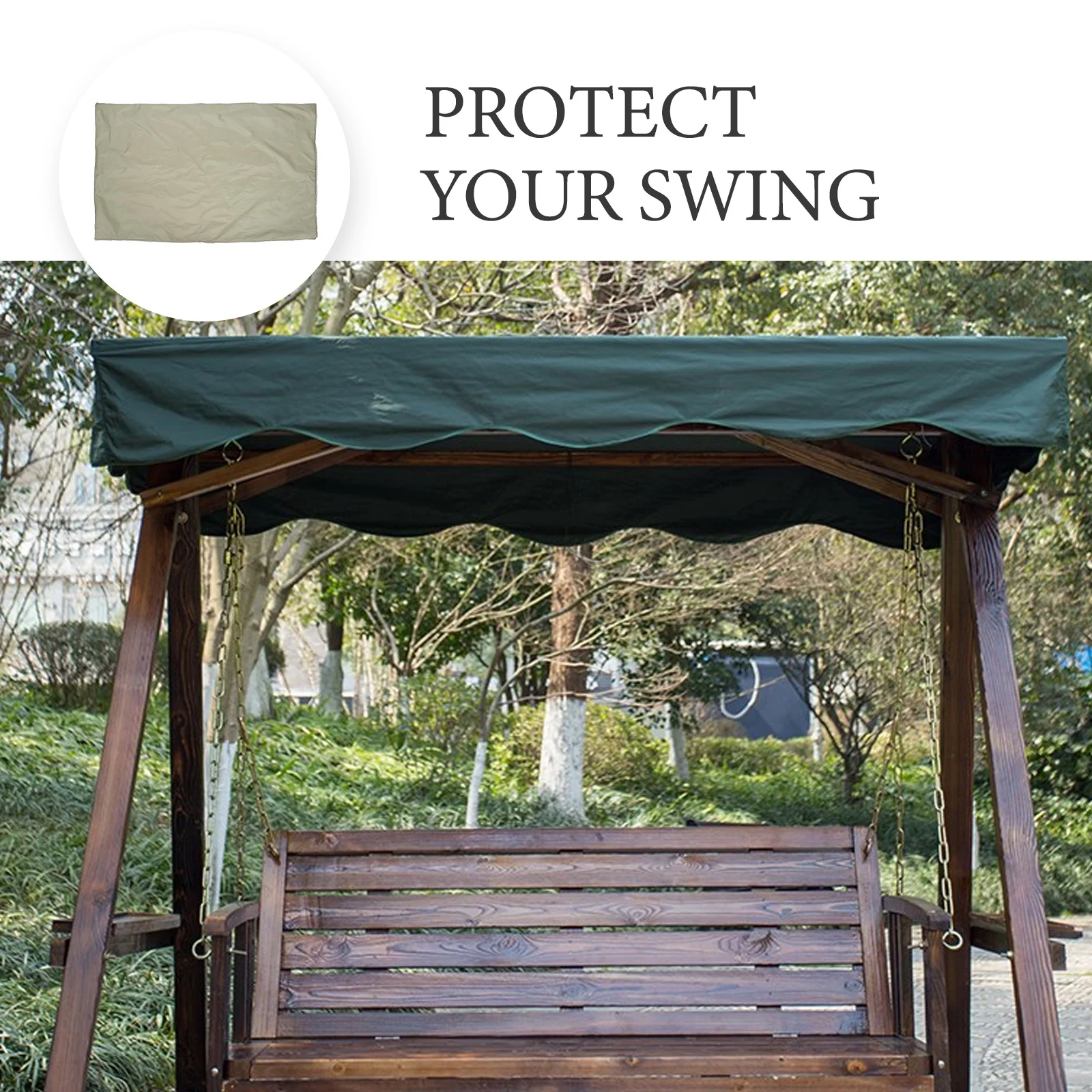 

Waterproof Dustproof Swing Cover 190 Silver Coated Polyester Durable Protector Outdoor Baby Furniture Accessory