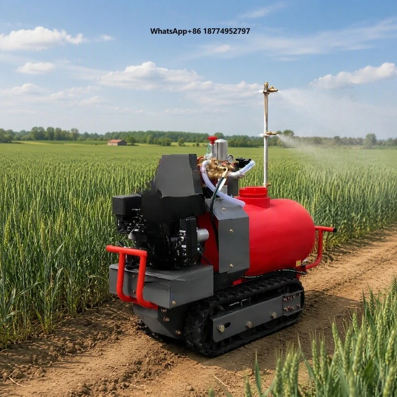 Automatic  Crawler Sprayer 110L 200L 300L Remote Control Self-Propelled Sprayer for Orchard, Blueberry & Tomato