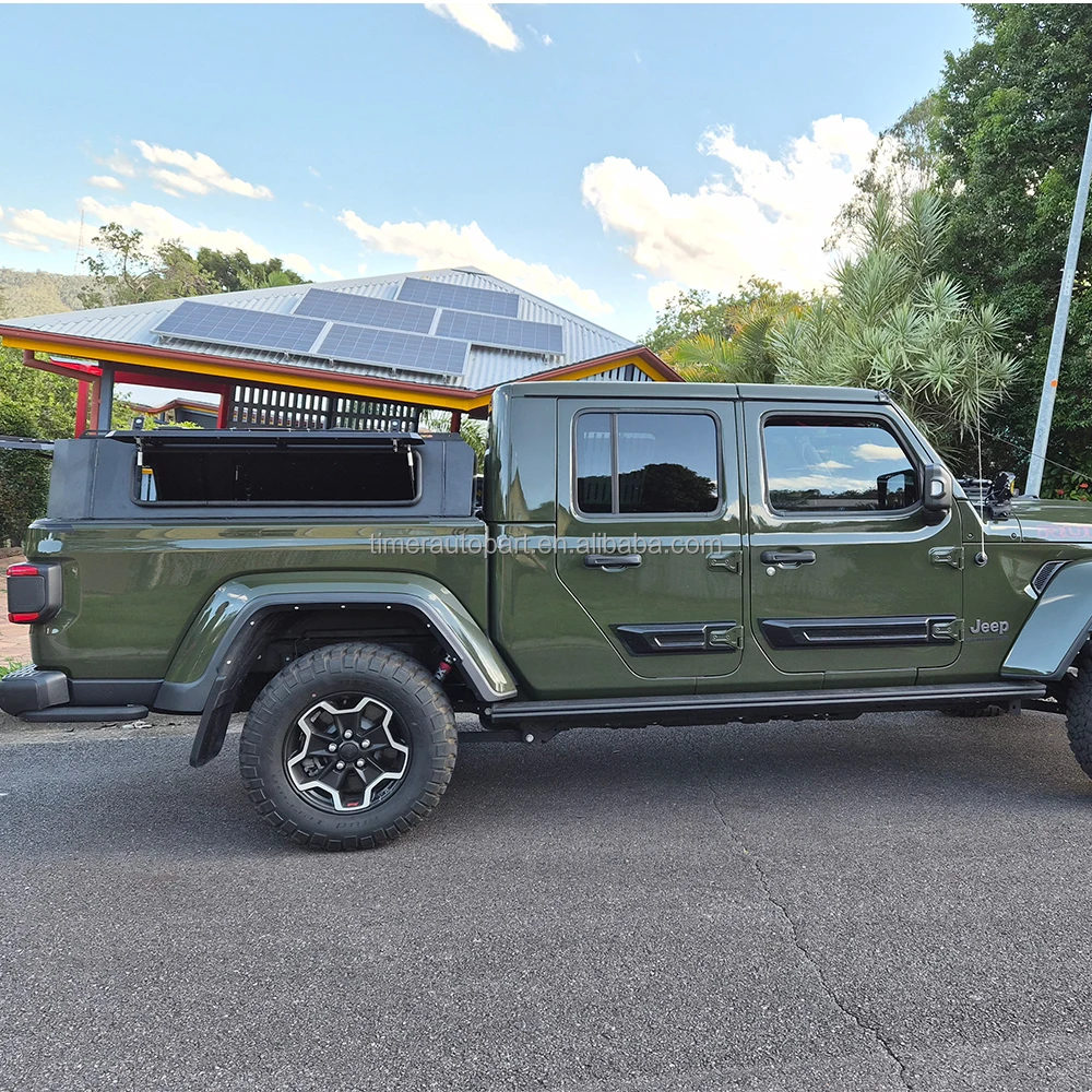 Light Weight Aluminum Travel Canopy Hard Cover for Jeep Gladiator 2019 Waterproof Camper Bed Caps Dust-Free Shell NoTent